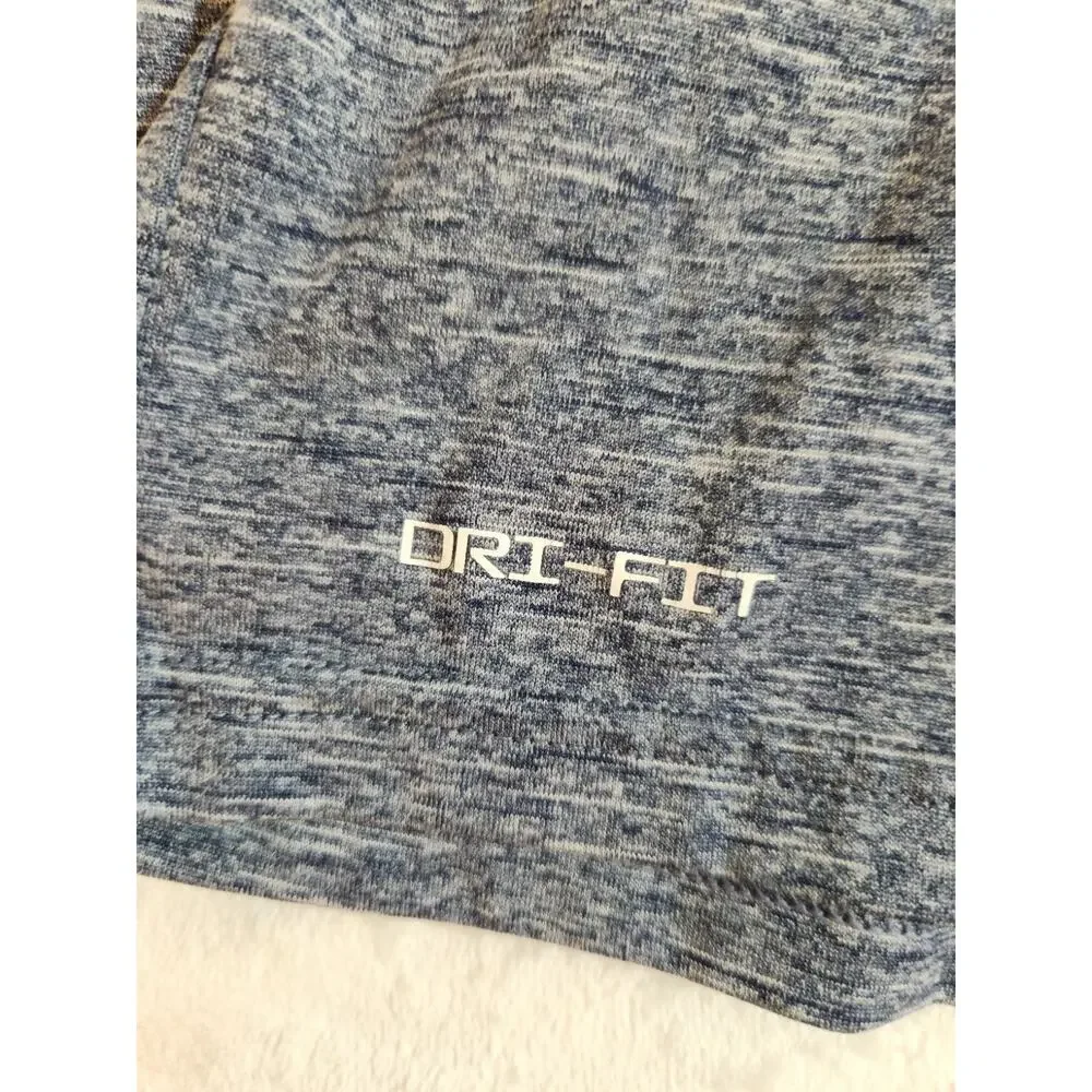 Nike Swim Dri-Fit UPF TShirt Mens Large Blue Short Sleeve T Shirt Crew Heather